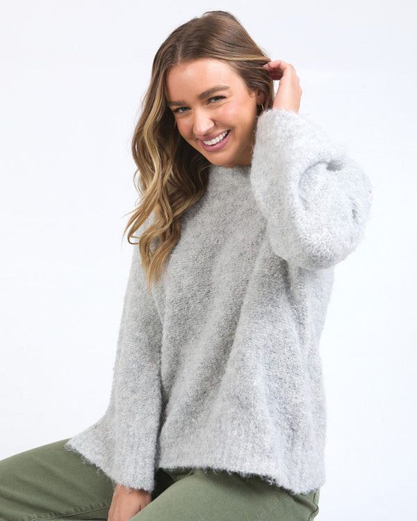 Mindie Knit Crew Grey