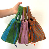 Find Mini Towelling Bag Brown & Blue - Isabella Redwood at Bungalow Trading Co.