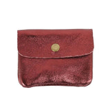 Find Mini Wallet Metallic Bordeaux - Maison Fanli at Bungalow Trading Co.