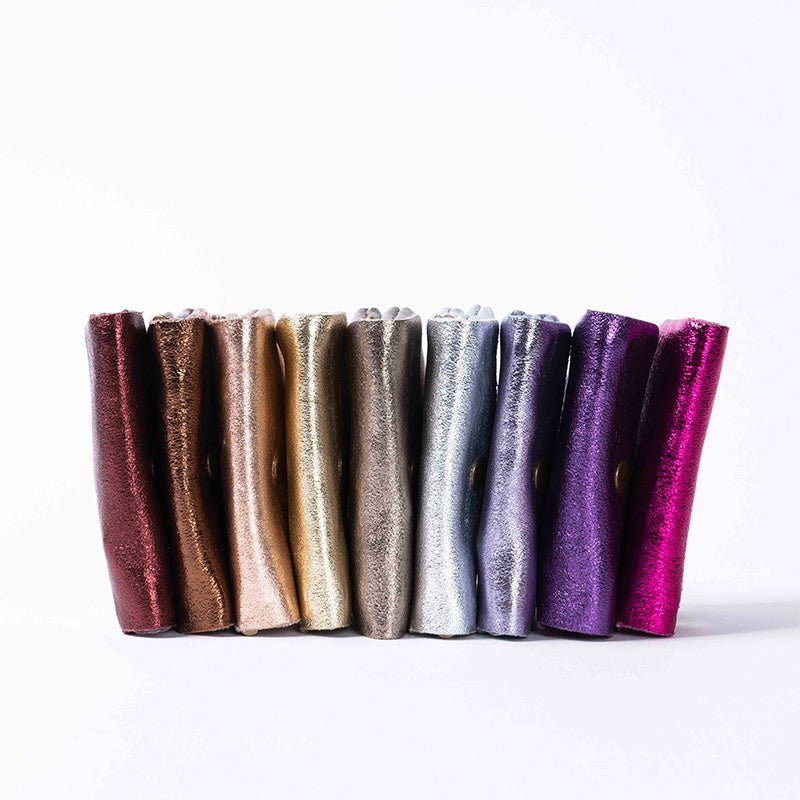 Find Mini Wallet Metallic Bordeaux - Maison Fanli at Bungalow Trading Co.