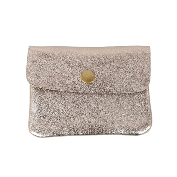Find Mini Wallet Metallic Champagne - Maison Fanli at Bungalow Trading Co.