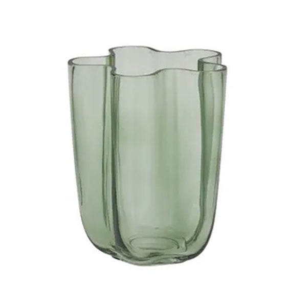 Find Miranda Glass Wave Vase Mint 31cm - Coast to Coast at Bungalow Trading Co.