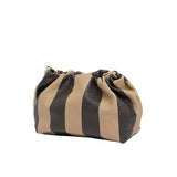 Find Monty Crossbody Bag Black & Latte Stripe - Elms + King at Bungalow Trading Co.