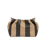 Find Monty Crossbody Bag Black & Latte Stripe - Elms + King at Bungalow Trading Co.