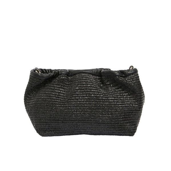 Find Monty Crossbody Bag Black Weave - Elms + King at Bungalow Trading Co.