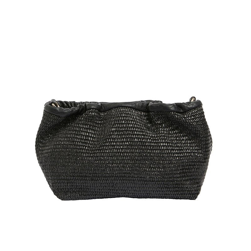 Find Monty Crossbody Bag Black Weave - Elms + King at Bungalow Trading Co.