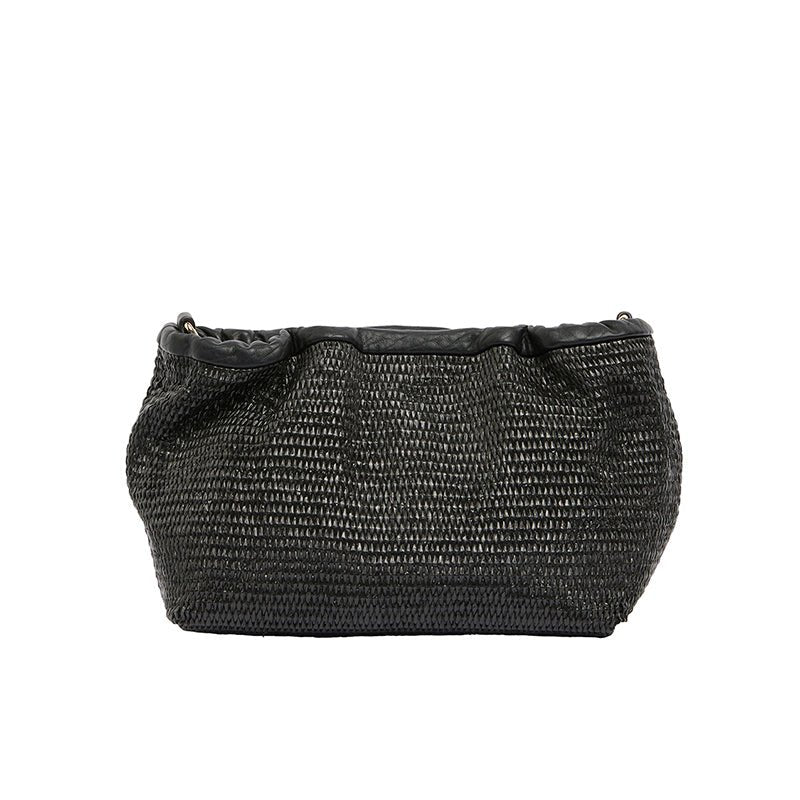 Find Monty Crossbody Bag Black Weave - Elms + King at Bungalow Trading Co.