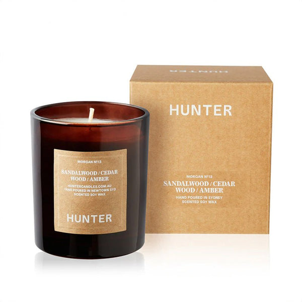 Find Morgan Sandalwood Candle - Hunter Candles at Bungalow Trading Co.