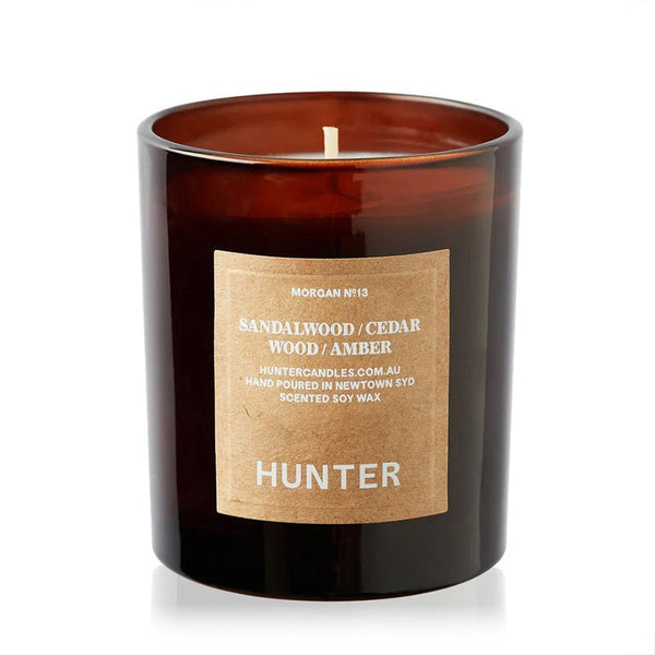 Find Morgan Sandalwood Candle - Hunter Candles at Bungalow Trading Co.