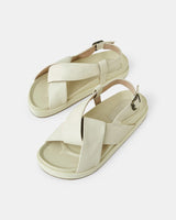 Find Mya Leather Sandal Vanilla - Walnut Melbourne at Bungalow Trading Co.