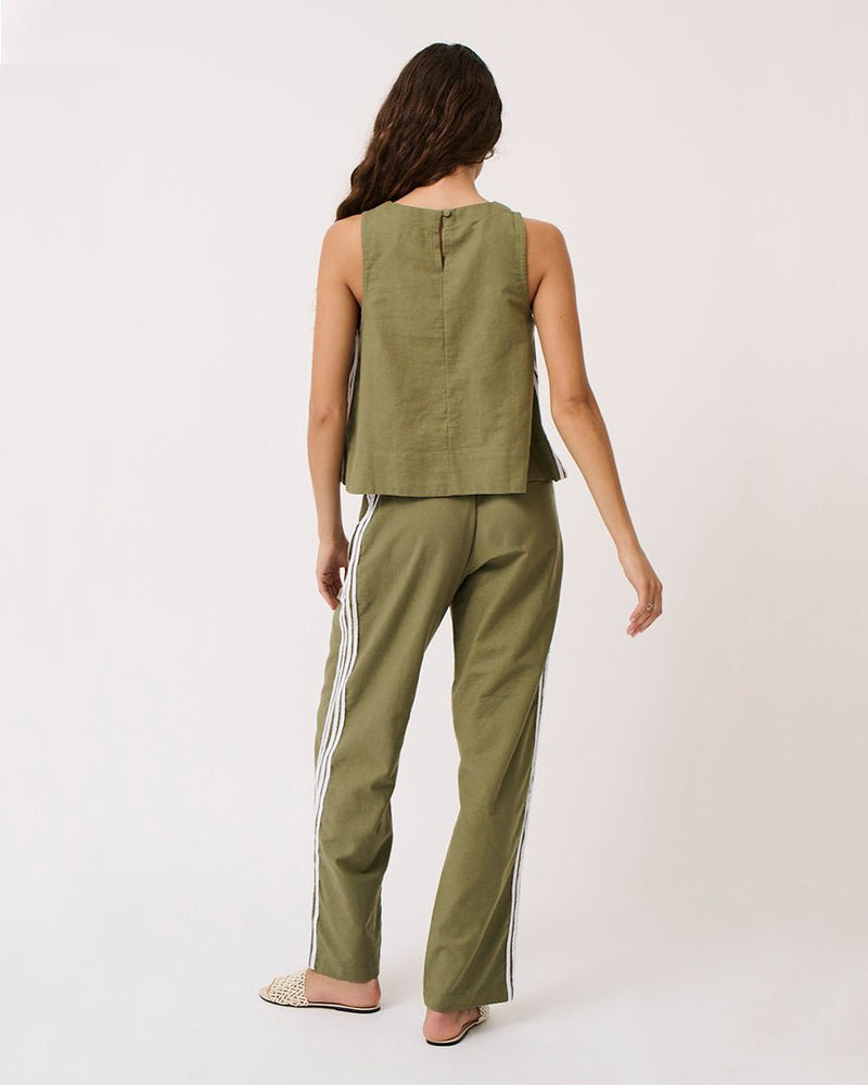 Find Nadine Pant Palm - Cartel & Willow at Bungalow Trading Co.