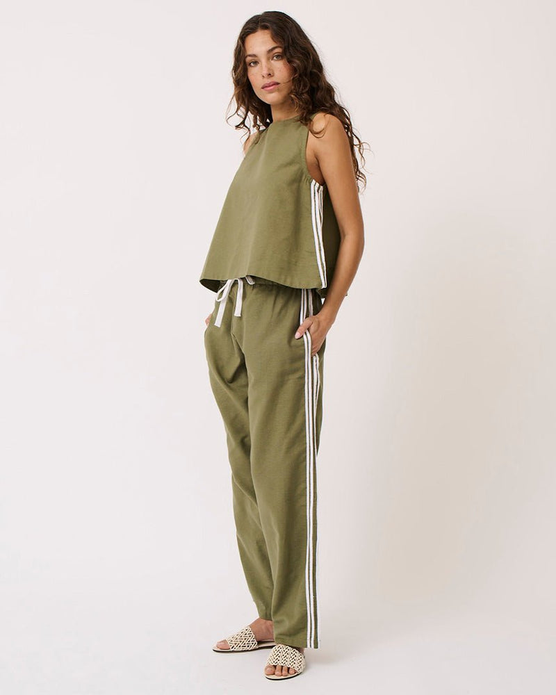 Find Nadine Pant Palm - Cartel & Willow at Bungalow Trading Co.