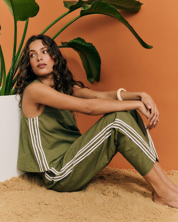 Find Nadine Pant Palm - Cartel & Willow at Bungalow Trading Co.