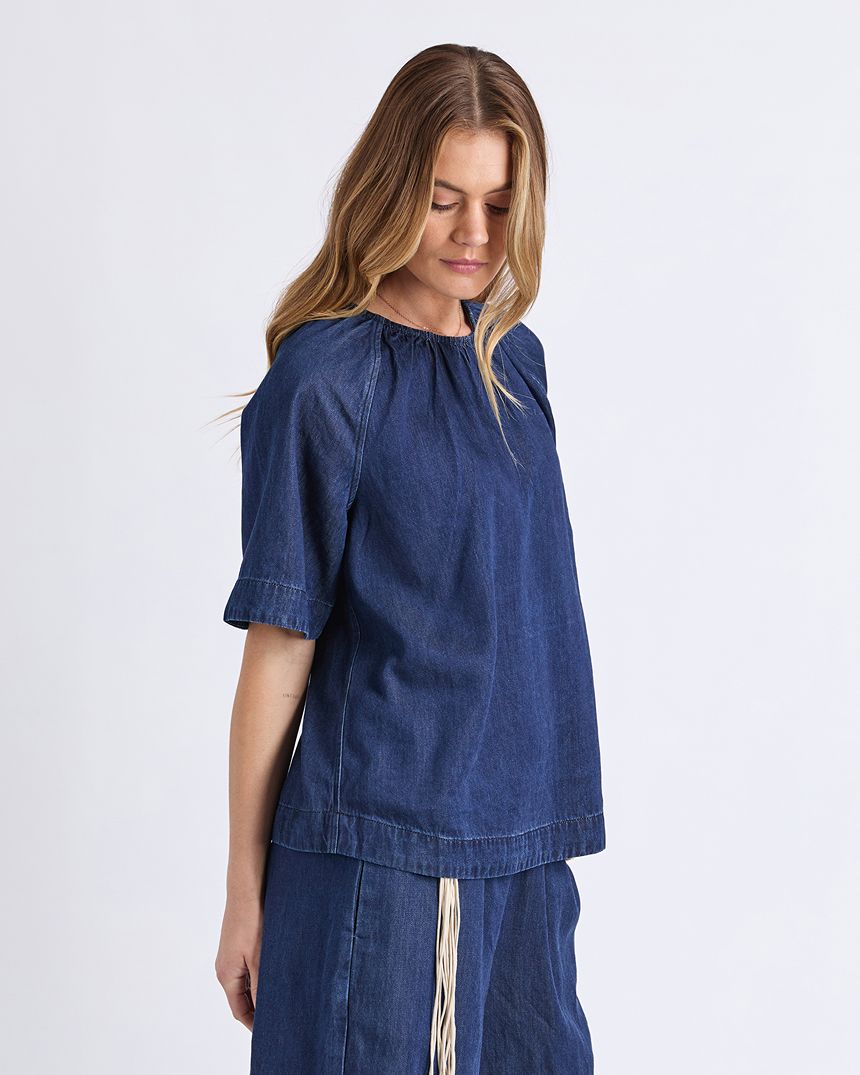 Natalie Top Dark Indigo