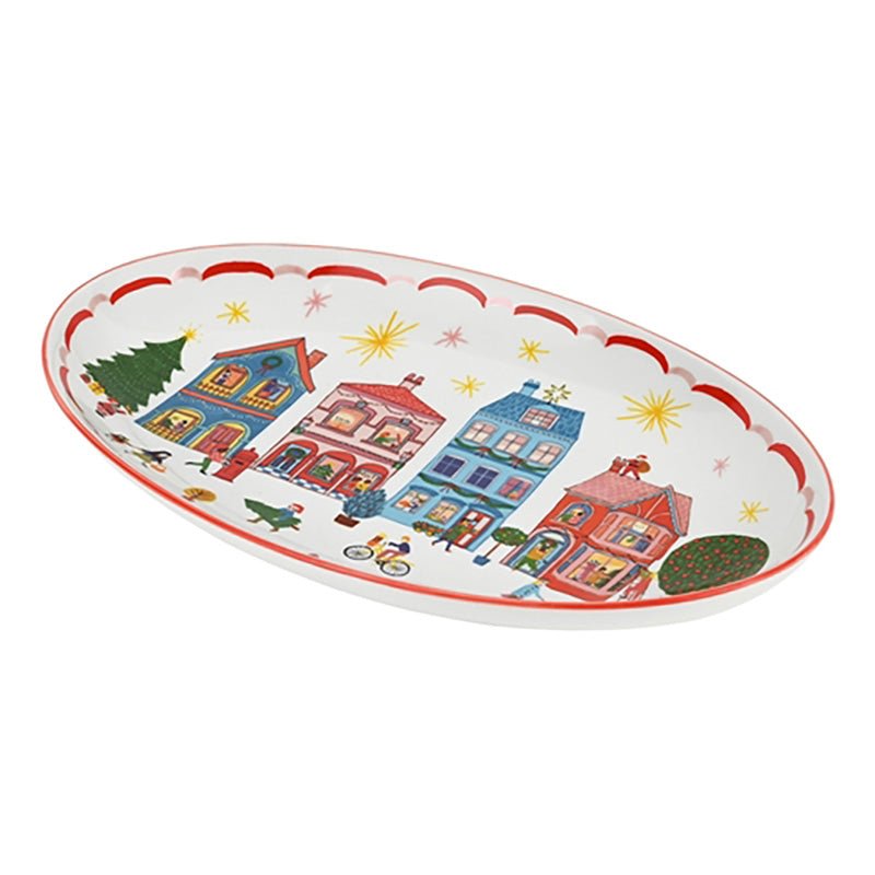 Find Night Before Oval Platter Pink - CWM at Bungalow Trading Co.