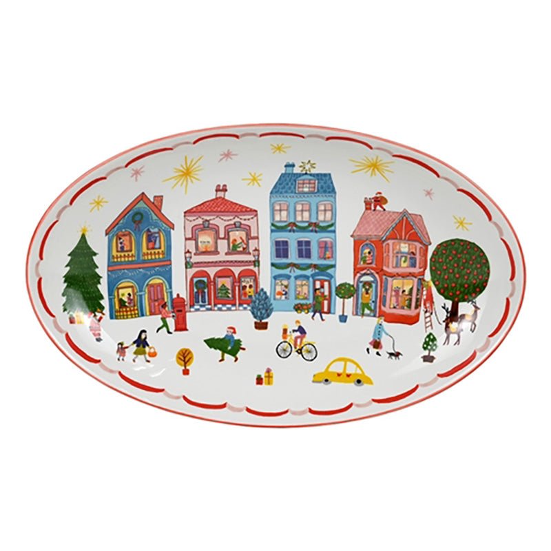 Find Night Before Oval Platter Pink - CWM at Bungalow Trading Co.