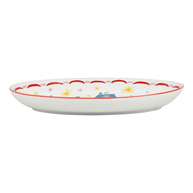 Find Night Before Oval Platter Pink - CWM at Bungalow Trading Co.