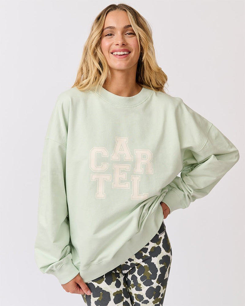 Find Nina Sweater Matcha - Cartel & Willow at Bungalow Trading Co.