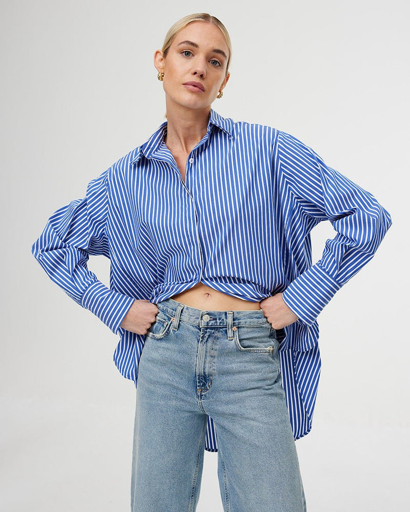 Find Noah Shirt Riviera Stripe - Kinney at Bungalow Trading Co.