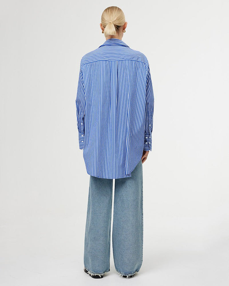 Find Noah Shirt Riviera Stripe - Kinney at Bungalow Trading Co.