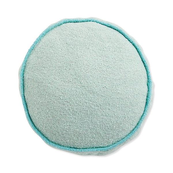 Find Oceanic Round Boucle Cushion - Kip & Co at Bungalow Trading Co.