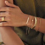 Find Olivia Gold Cuff Bracelet - Arms of Eve at Bungalow Trading Co.