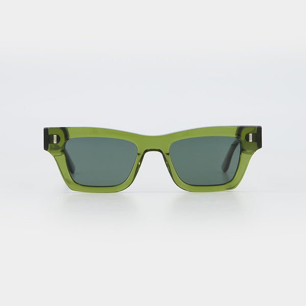 Find Olli Sunglasses Bottle Green - Isle of Eden at Bungalow Trading Co.