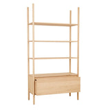 Find Owen Drawer Shelving Unit New Oak - Globewest at Bungalow Trading Co.