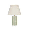 Rey Table Lamp Ivory & Green