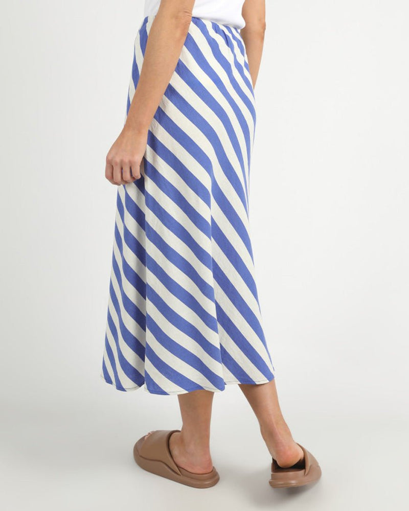 Find Palermo Stripe Skirt - Elm at Bungalow Trading Co.