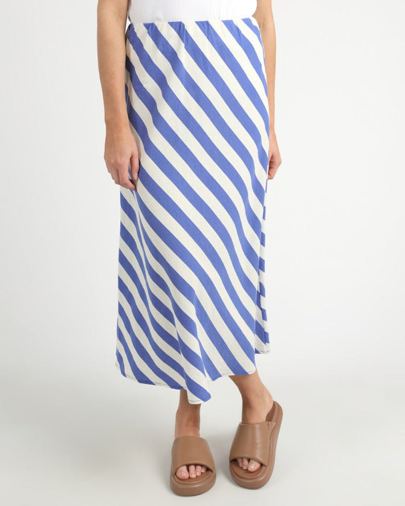 Find Palermo Stripe Skirt - Elm at Bungalow Trading Co.