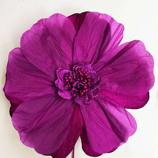Find Paper Flower Large Purple - Nibbanah at Bungalow Trading Co.