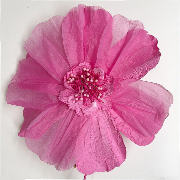 Find Paper Flower Large Soft Pink - Nibbanah at Bungalow Trading Co.