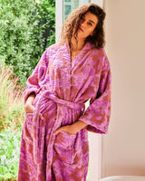 Find Peach Fleur Terry Bath Robe - Kip & Co at Bungalow Trading Co.