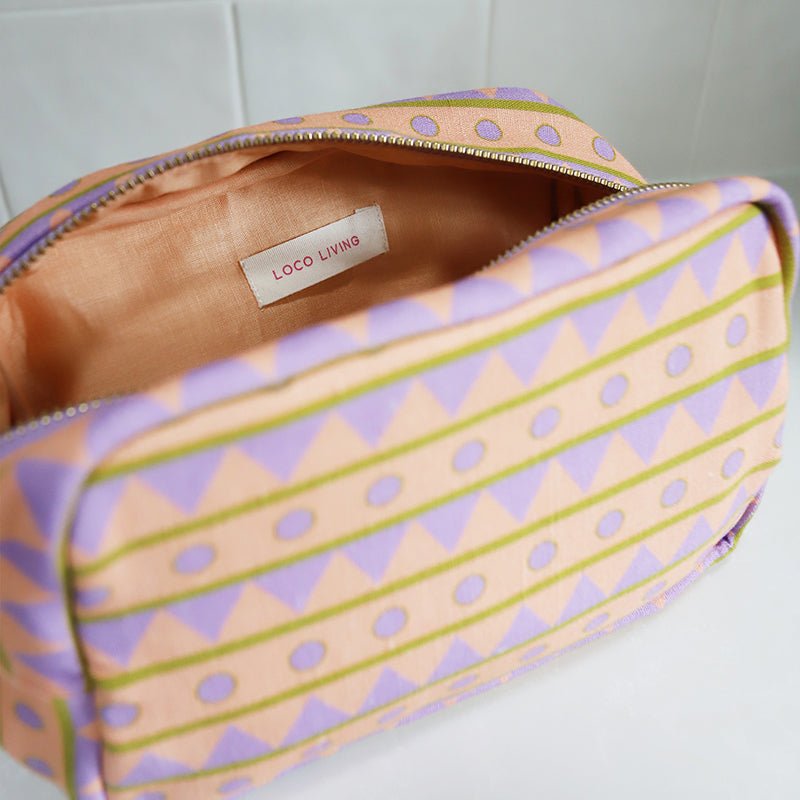 Find Peach Samba Make Up Bag - Loco Living at Bungalow Trading Co.