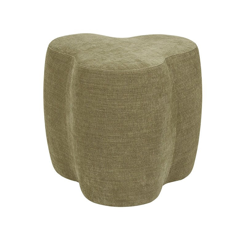 Find Petal Ottoman Copeland Olive - Globewest at Bungalow Trading Co.