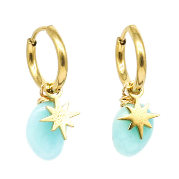 Find Phine Earrings Aqua - Zag Bijoux at Bungalow Trading Co.