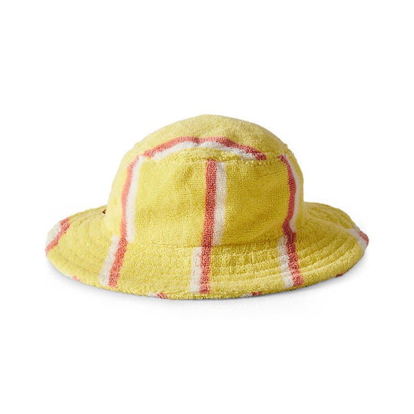 Find Pina Colada Stripe Terry Beach Hat - Kip & Co at Bungalow Trading Co.