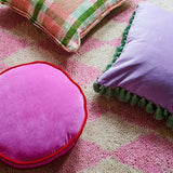 Find Pink Ambition Velvet Pea Cushion - Kip & Co at Bungalow Trading Co.