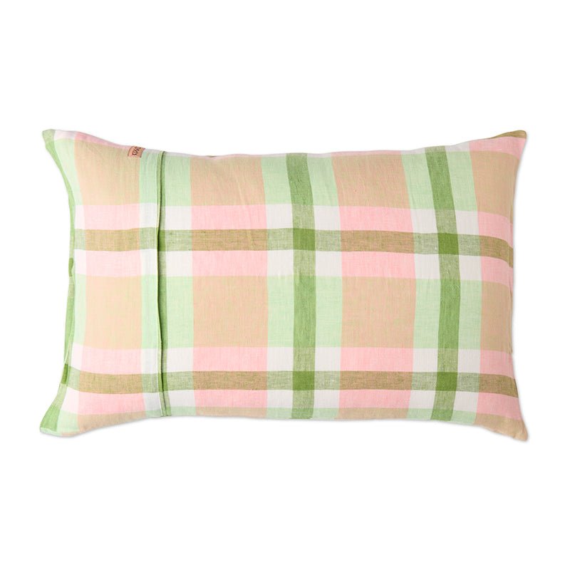 Find Pistachio Tartan Linen Pillowcases Set of 2 - Kip & Co at Bungalow Trading Co.