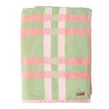 Find Pistachio Tartan Terry Bath Sheet - Kip & Co at Bungalow Trading Co.