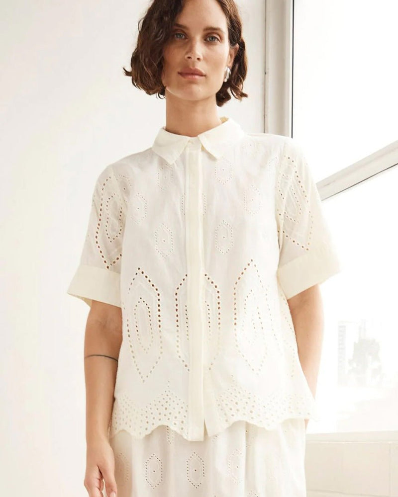 Find Pixel Top Cream Broderie - Zoe Kratzmann at Bungalow Trading Co.