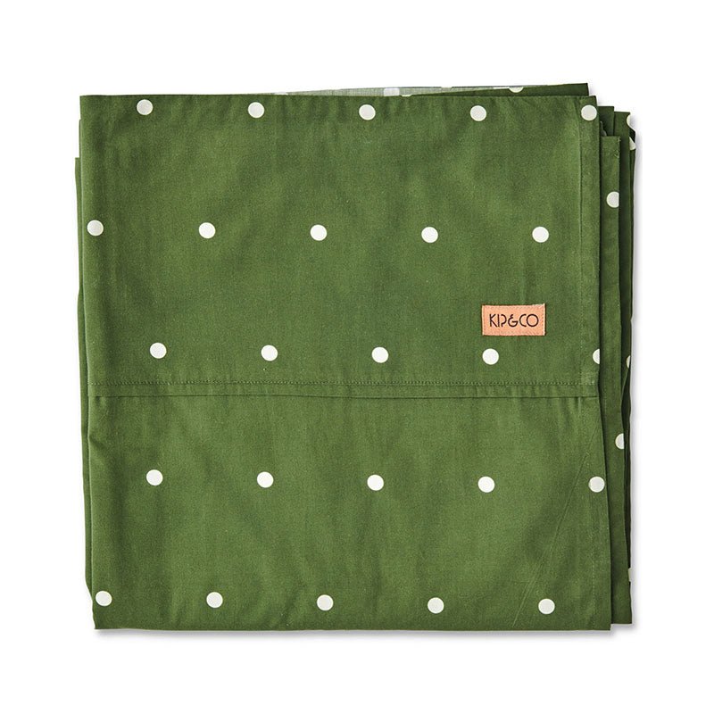 Find Polkadot Cactus Organic Cotton Fitted Sheet - Kip & Co at Bungalow Trading Co.