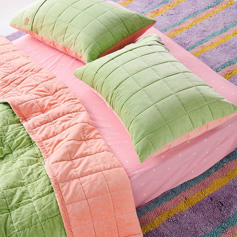 Find Polkadot Strawberry Organic Cotton Fitted Sheet - Kip & Co at Bungalow Trading Co.