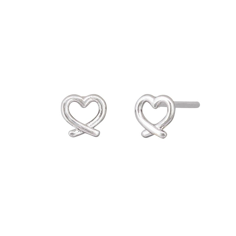 Find Pretzel Heart Stud Earrings - Tiger Tree at Bungalow Trading Co.