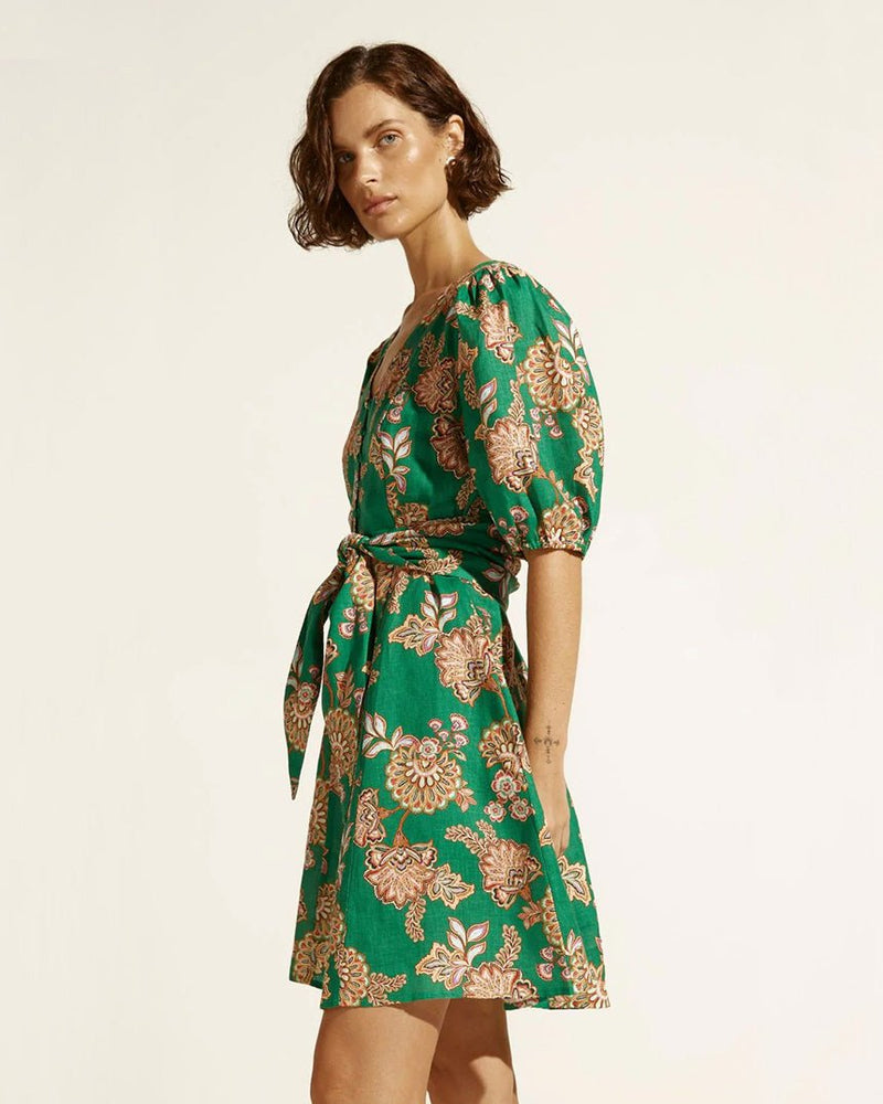 Find Quota Dress K'gari Palm Green - Zoe Kratzmann at Bungalow Trading Co.