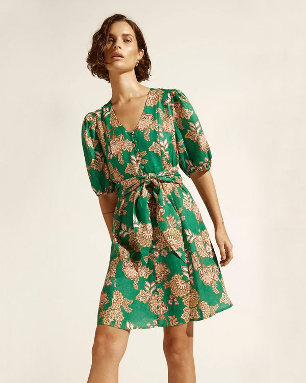 Find Quota Dress K'gari Palm Green - Zoe Kratzmann at Bungalow Trading Co.