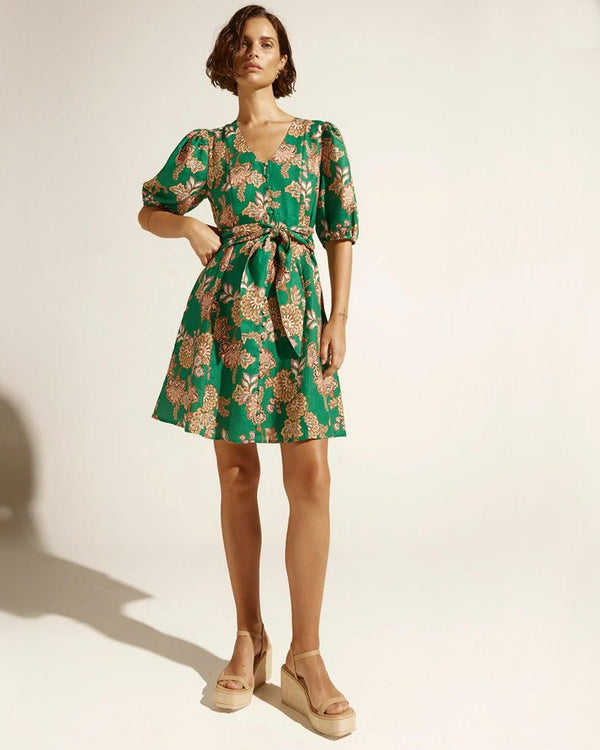 Find Quota Dress K'gari Palm Green - Zoe Kratzmann at Bungalow Trading Co.