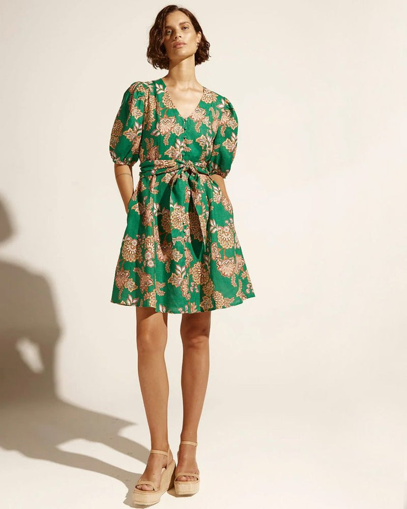 Find Quota Dress K'gari Palm Green - Zoe Kratzmann at Bungalow Trading Co.