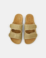 Find Raffia Beach Slide Taupe - Walnut Melbourne at Bungalow Trading Co.